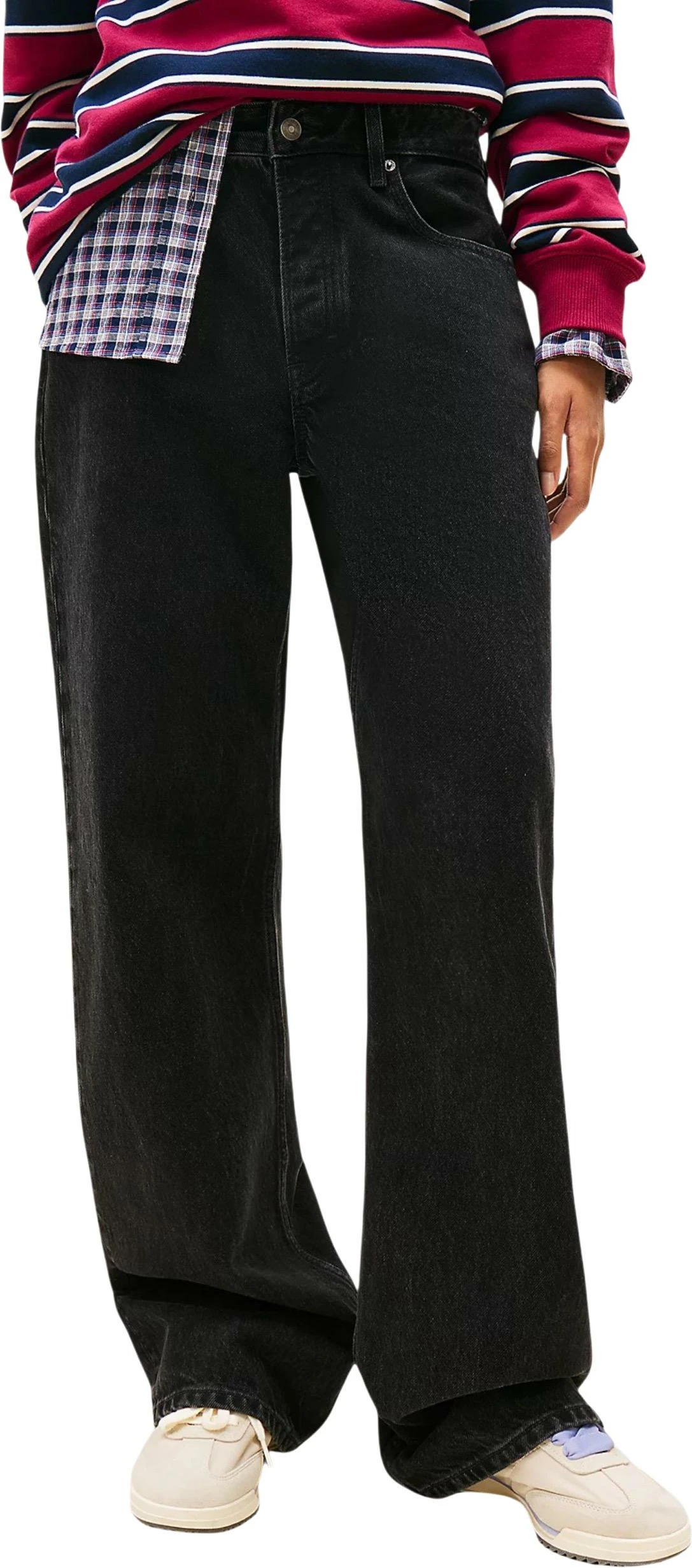 Pantallona xhins për femra Tommy Hilfiger Jeans DW0DW22525, të zeza [Madhësia: W27 L34]