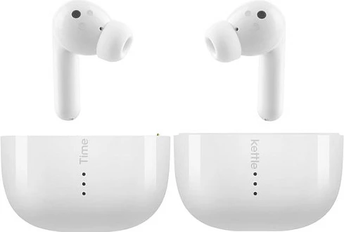 Kufje përkthyese Timekettle M3, Bluetooth 5.2, me kuti karikimi, IPX4, të bardha