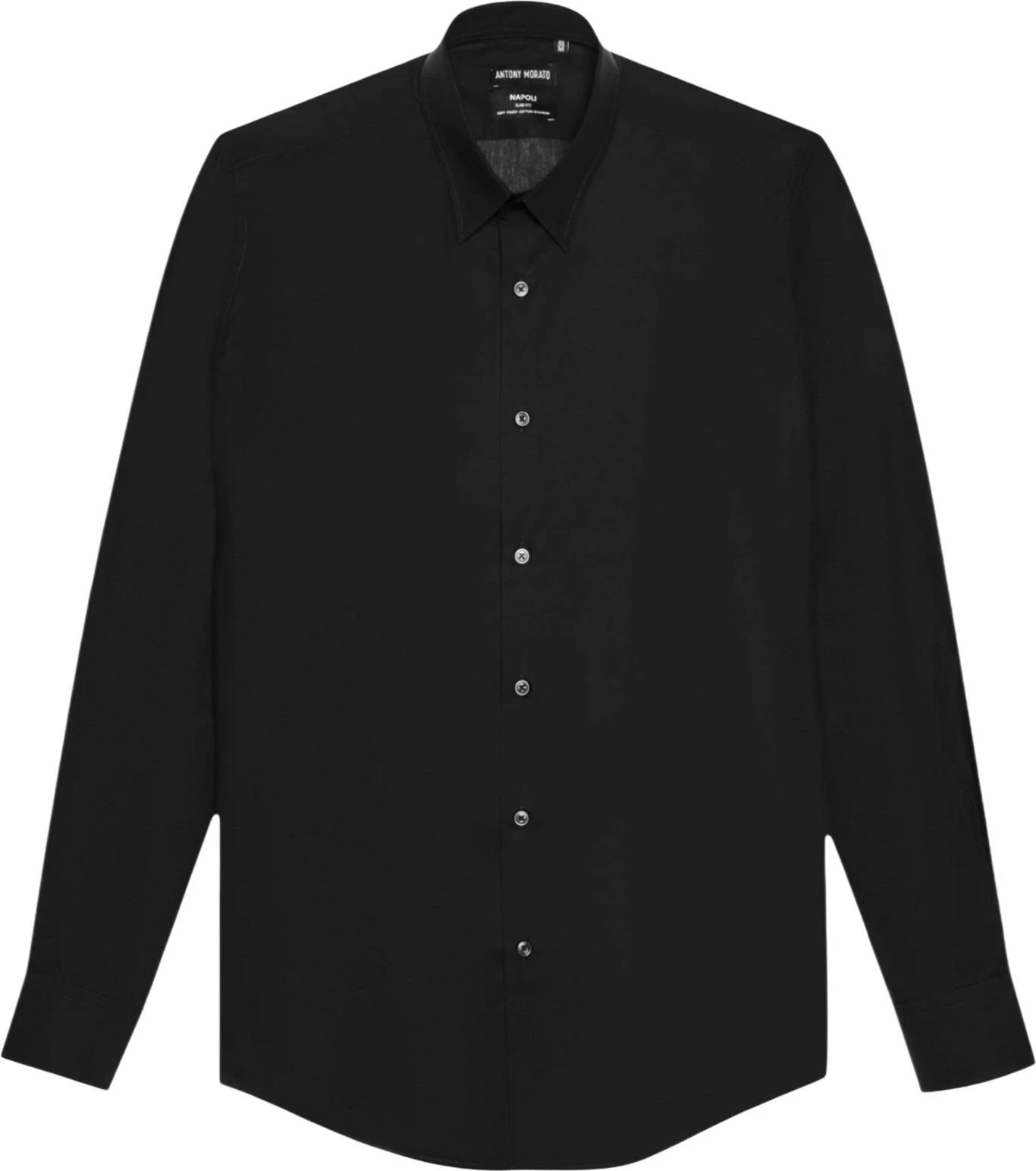 Këmishë për meshkuj Antony Morato Napoli MMSL00628-FA400078, e zezë [Madhësia: XXL]