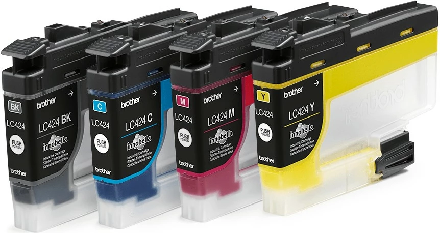 Toner Brother LC424VAL, 4 copë, 750 faqe, Multipak, Ngjyrë e zezë, Cian, Magenta, Verdhë