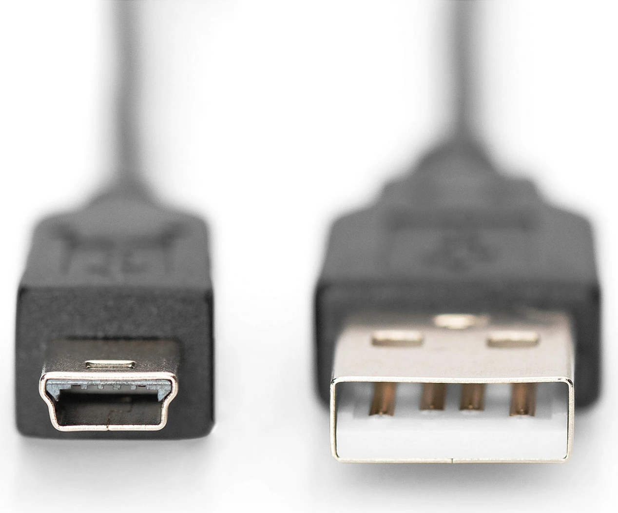 Kabëll USB 2.0 Digitus, 1.8m, USB A në Mini-USB B, i zi