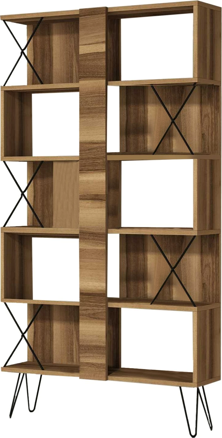 Raft librash Hanah Home, ekstra, ngjyrë arre