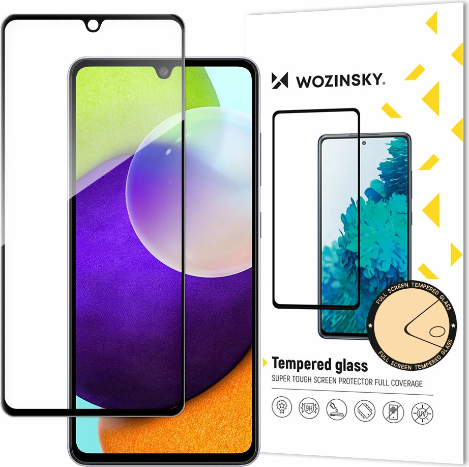 Xham i temperuar Wozinsky Super Tough Full Glue me kornizë, për Samsung Galaxy A33 5G, Zi