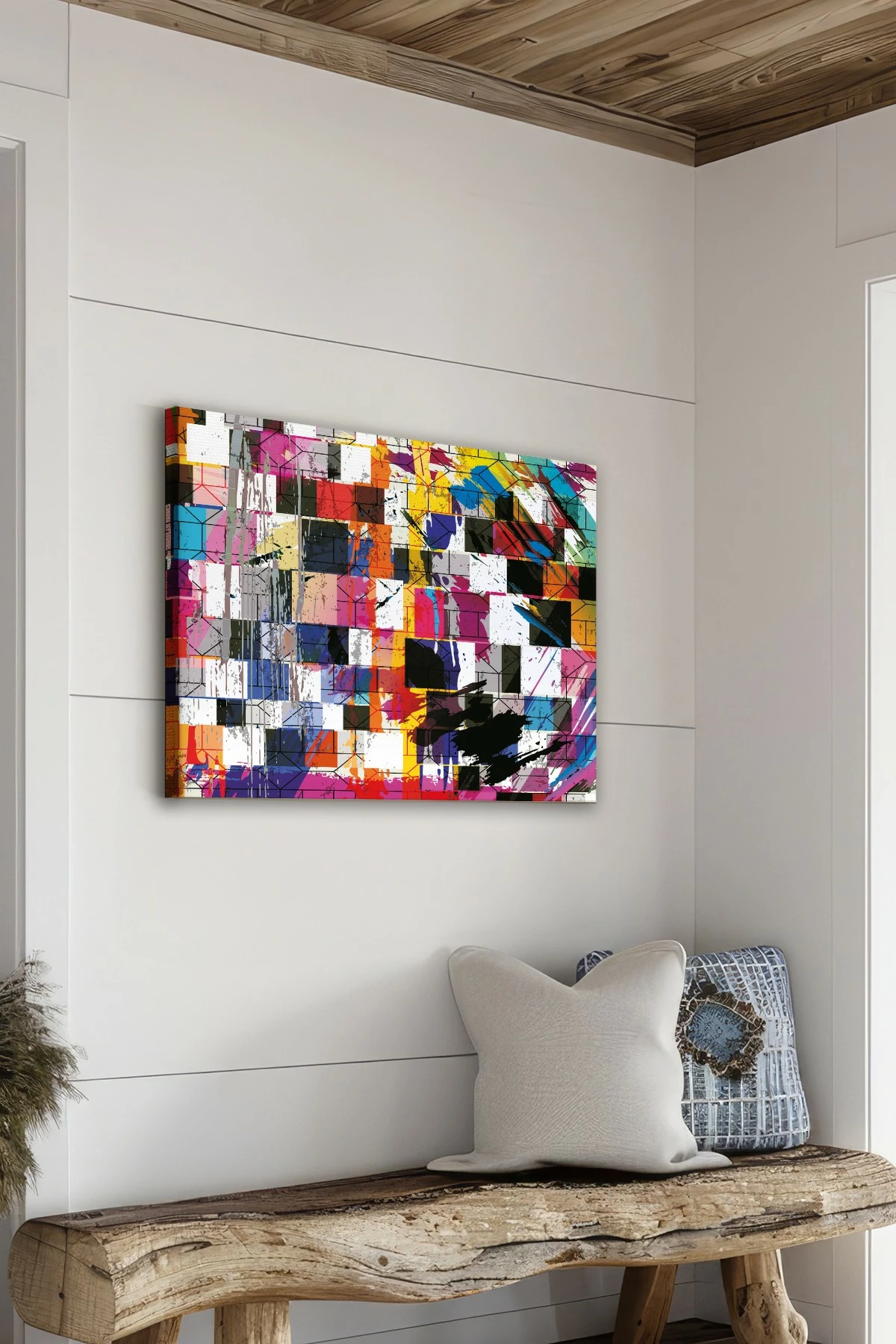Pikturë dekorative në kanavacë, shumëngjyrëshe, Wallity, Ersyfdc88, 50x70cm