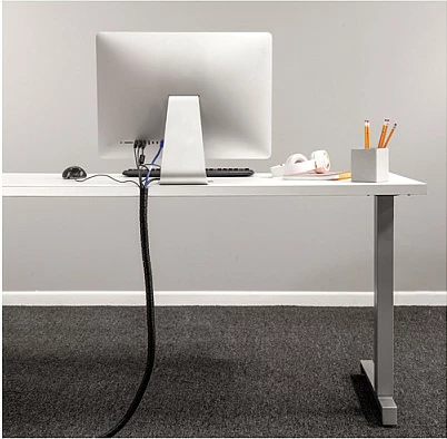 Mbështjellës kabllosh Fellowes Cablezip, 2 m, 20 mm, i zi