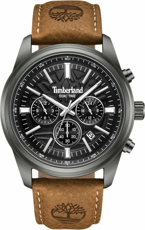 Orë dore për meshkuj Timberland Classic TBL.TDWGF0041205, e zezë/kafe, set me çantë