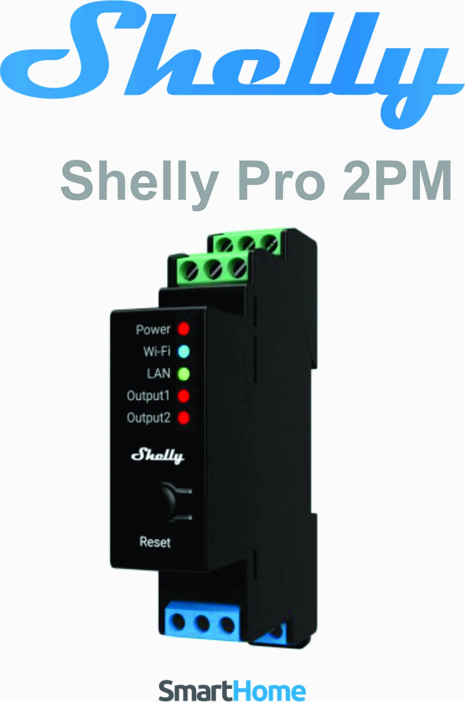 Ndërprerës inteligjent Shelly Pro 2PM