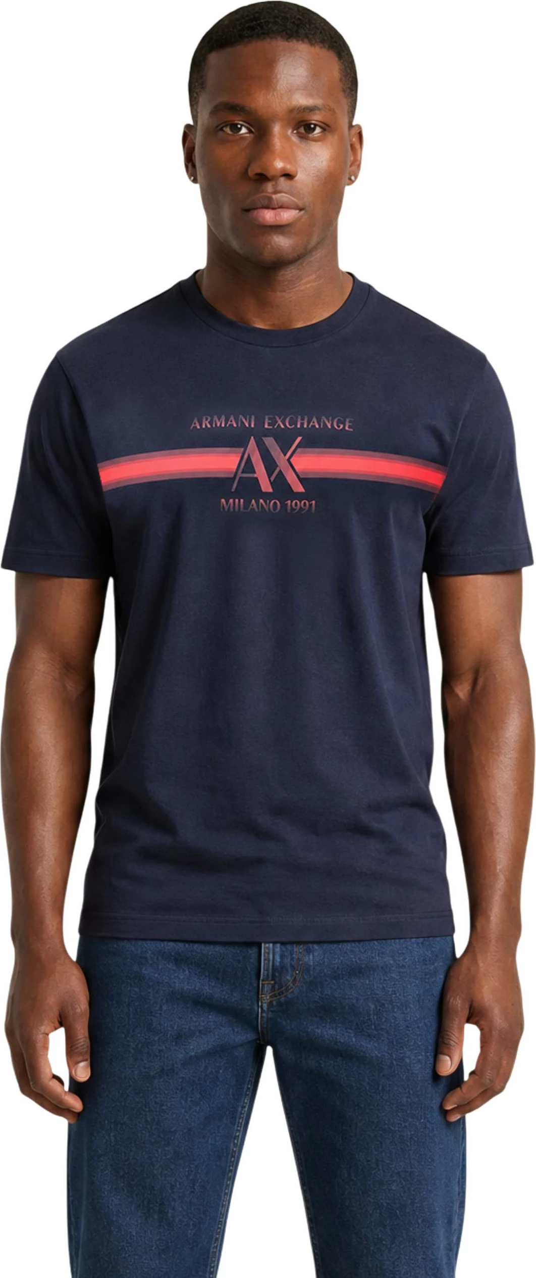 Maicë për meshkuj Armani Exchange XM003103 AF10356, blu
