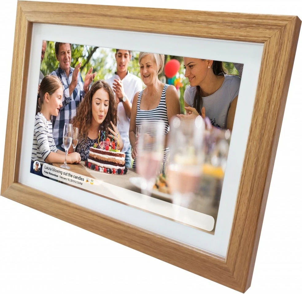 kornizë digjitale Sencor SDF 1083 OAK WiFi 10.1\" IPS Touch 1280x800 4.6GB Wi‑Fi microSD, ngjyrë dru