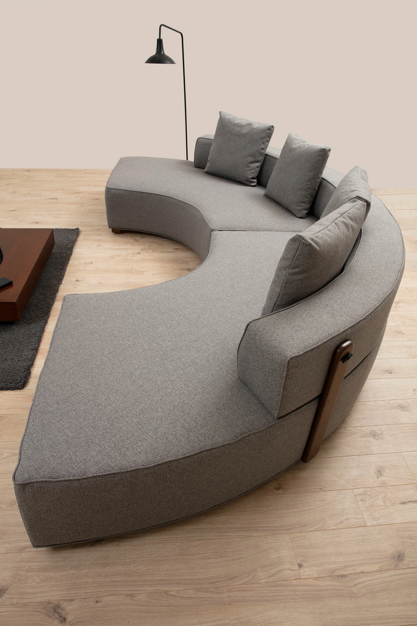 Këndare Atelier del Sofa, model Gondol-2, ngjyrë gri