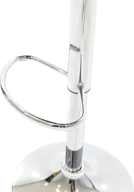 Karrige për bar Coozy pu, ngjyrë bardhë, kornizë kromi, set prej 2 copë