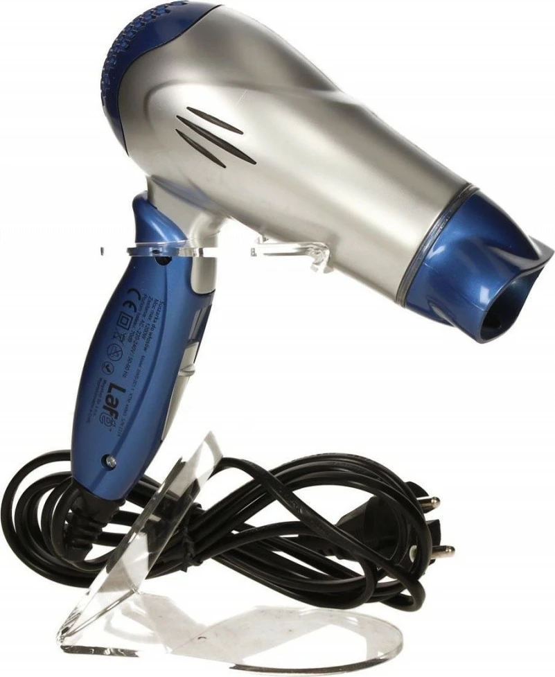 Tharëse flokësh, Lafe, SWS-001.1, 1200 W, 3 shpejtësi, dorezë palosëse, me koncentrator, blu/argjendtë