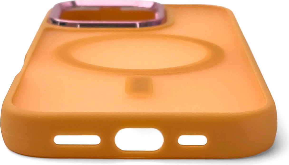 Mbështjellës Hurtel MagSafe për iPhone 16 Pro Max, portokalli
