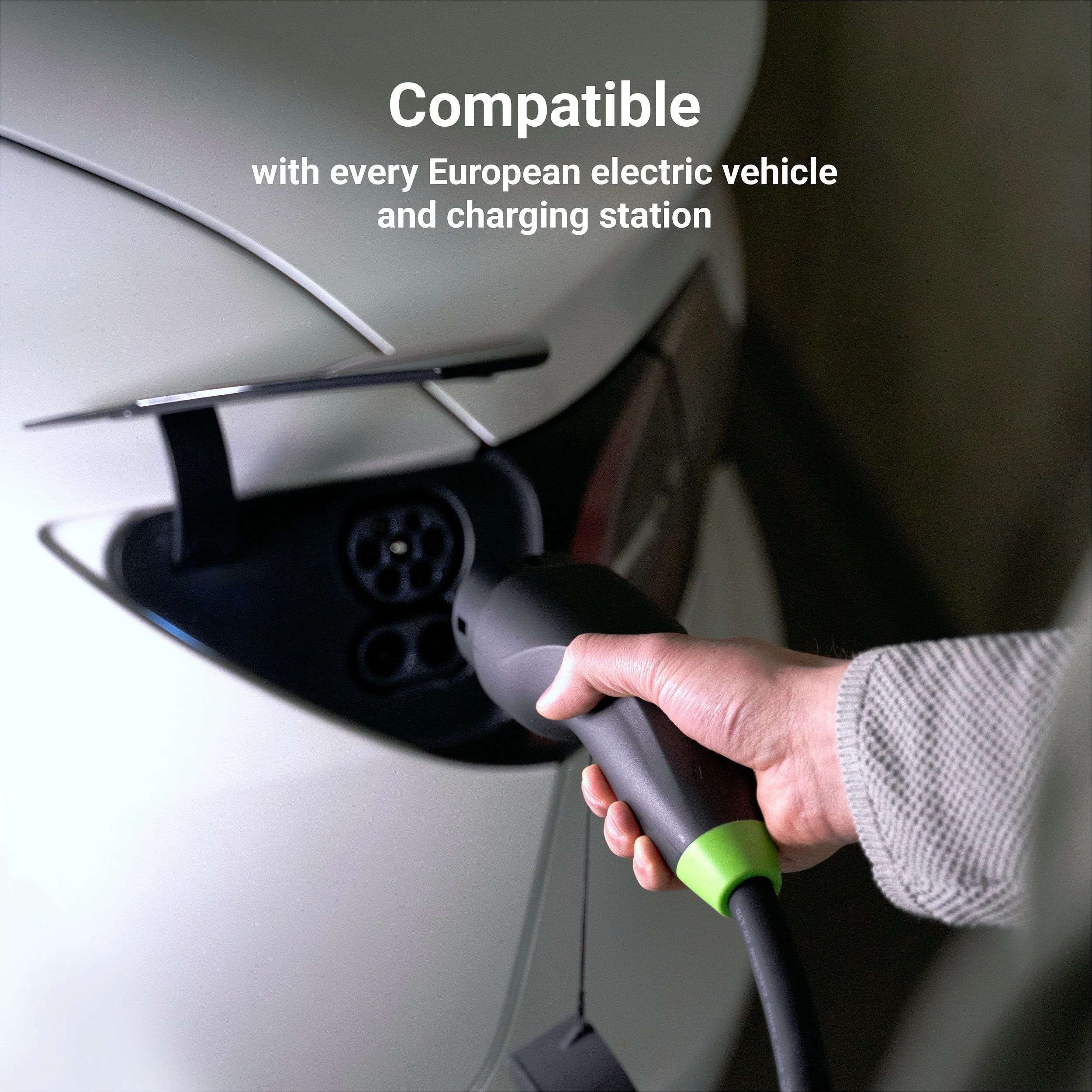 Kabllo karikimi për auto elektrike Green Cell Type 2, 22kW 32A, 5m, e zezë
