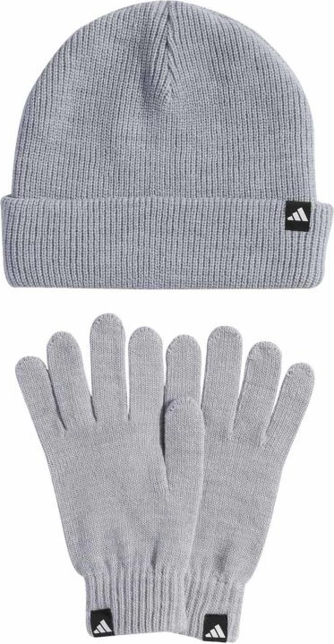 Kapelë dhe doreza adidas, gri