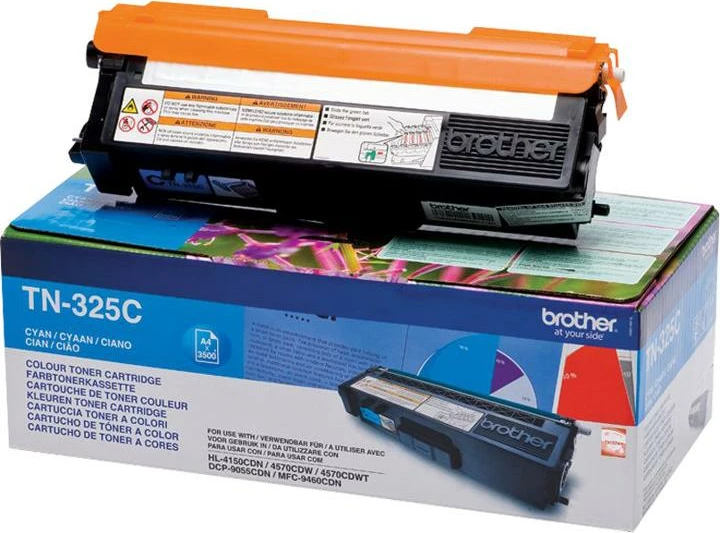 Toner Brother TN-325C rendiment 2,400–4,400 faqe, Cyan