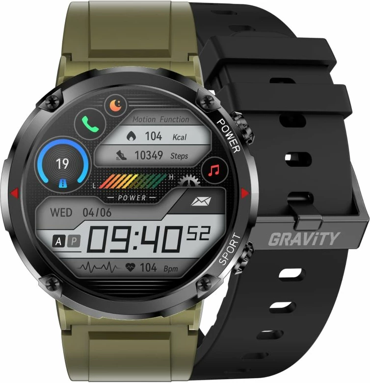 Smartwatch Gravity për të gjithë, e zezë