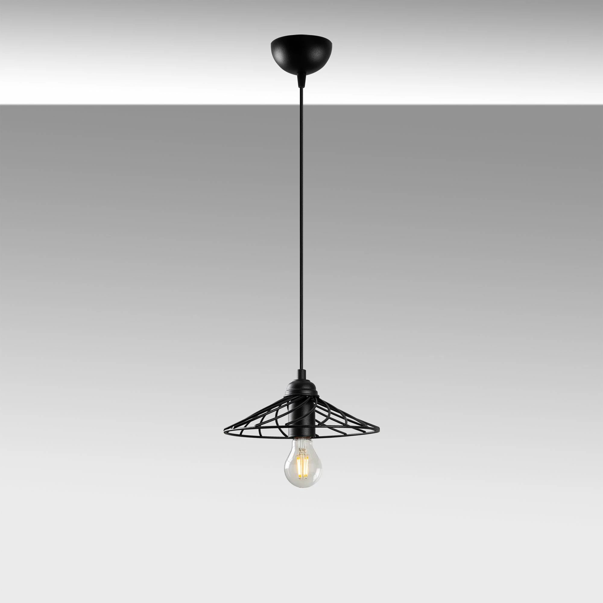 Llambë tavani Opviq, Eclıpse - 15391, e zezë, 25x25x108cm