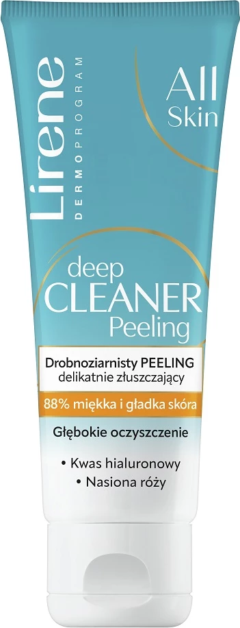 Peeling eksfoliues për fytyrë Lirene Deep Cleaner Fine Grain Gentle Exfoliating Peel për femra 75ml