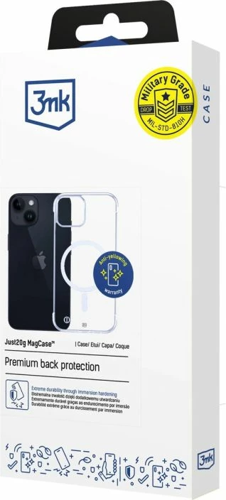 Mbrojtëse telefoni 3mk Just20g MagCase për iPhone 14 Plus, transparente