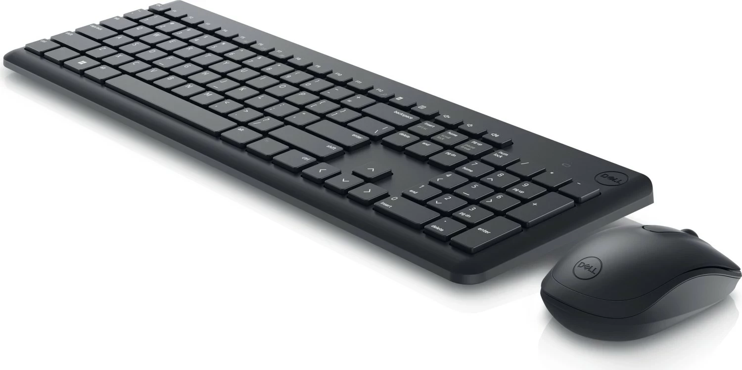 Set klaviaturë + maus pa kabllo Dell KM3322W, full-size, i zi