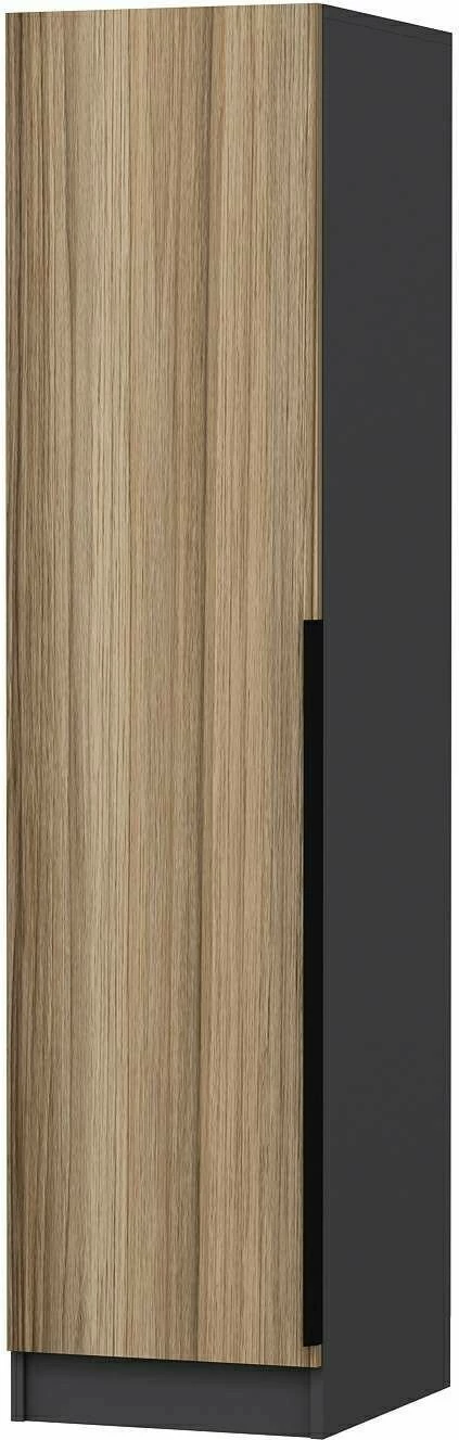 Dollap për rroba, ngjyrë arre dhe antracit, Skye Decor, Minar Kale - 8772, 45x52x210 cm