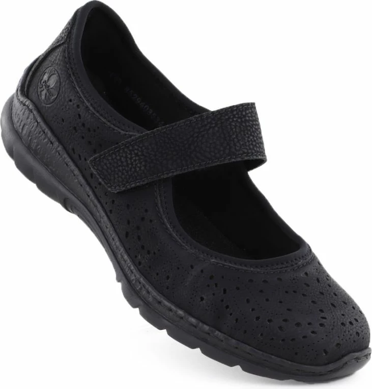 Këpucë Rieker për femra, të zeza