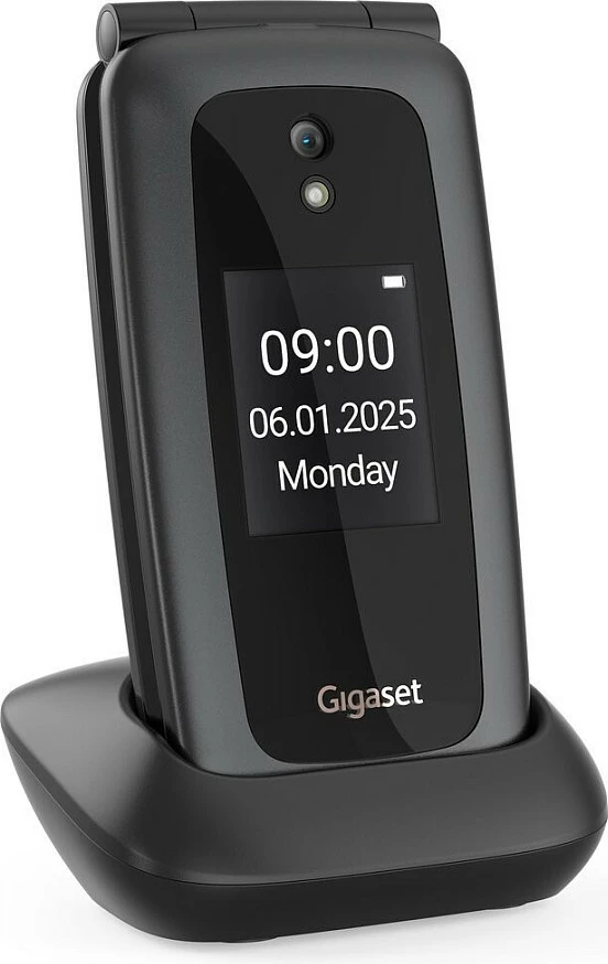 Celular Gigaset GL795, me kapak, Single SIM, 2.8" + 1.77", 4G LTE/VoLTE, 2MP, 1400 mAh, i zi