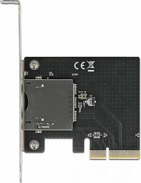 Kartë zgjerimi PCIe DeLOCK PCIe 3.0 x4, slot i jashtëm CFexpress, Green/Grey