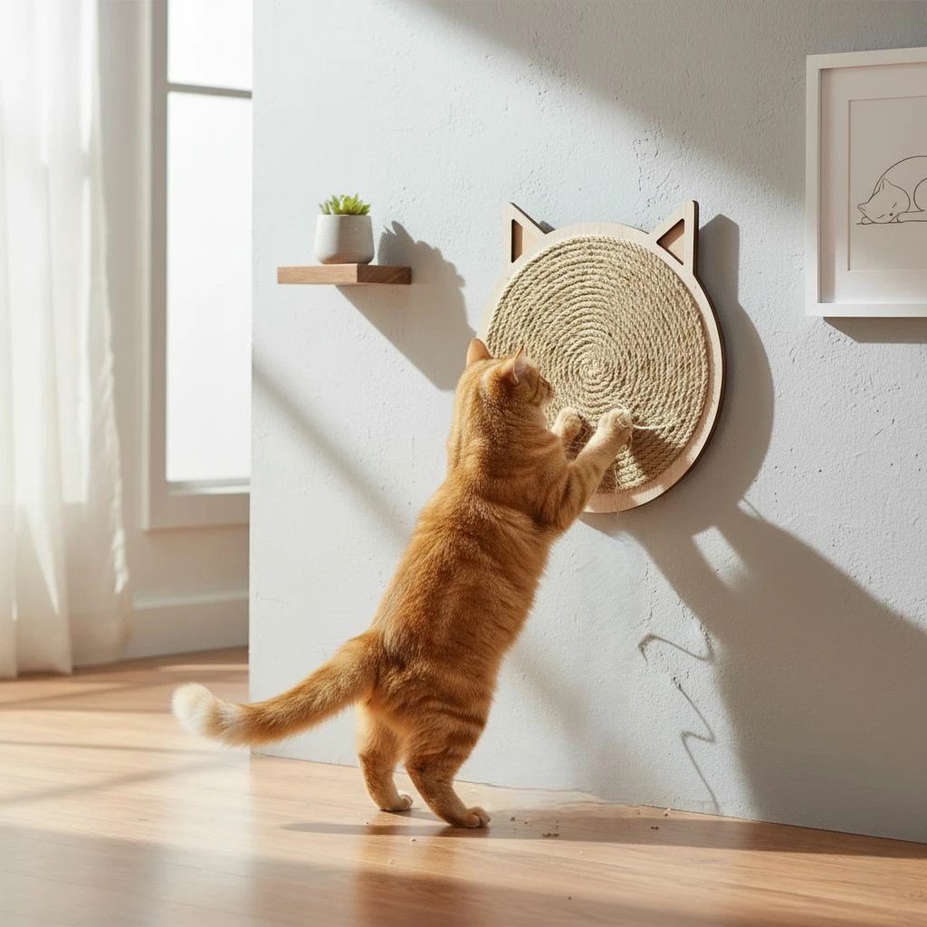Tapet gërvishtës për mace, Paws & Whiskers, Mondle, bezhë