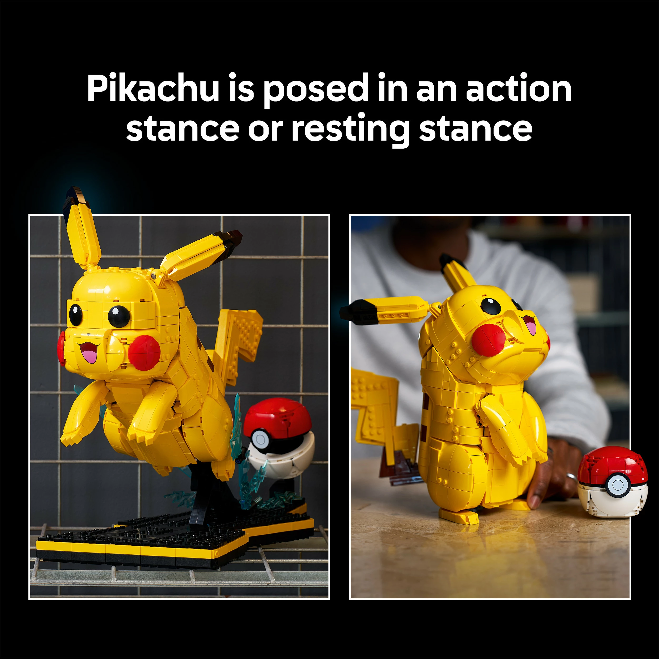 Set ndërtimi LEGO Pokémon Pikachu dhe Poké Ball 72152, 2050 copë, multikolor