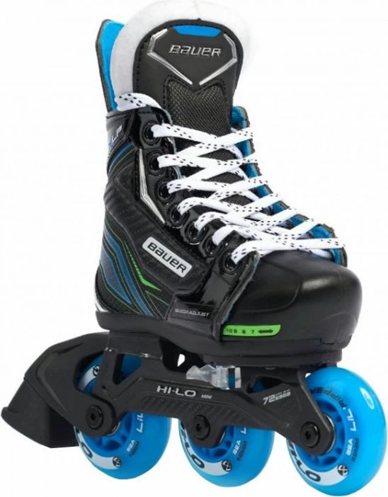 Atlete rregullueshme për fëmijë Bauer, të zezë me blu