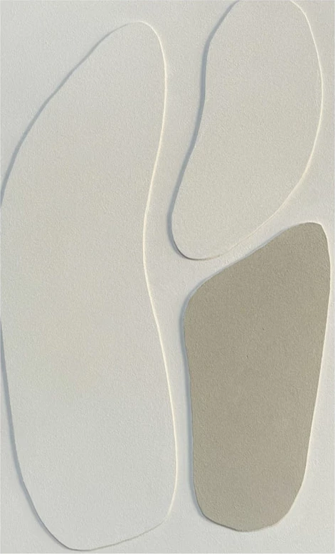 Pikturë dekorative RHYTHM A me kornizë, kanavacë, bezhë e bardhë, 80x120x4cm