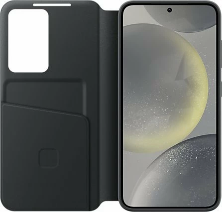Mbështjellës Samsung Smart View Wallet Case Galaxy S24, me kapak, dritare Smart View, 1 xhep karte, i zi