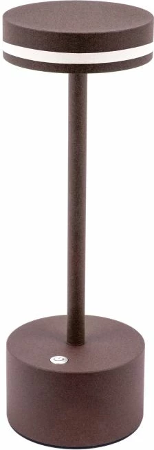 Llambë tavoline portative LED BRUNNER FARO 0720049N.C02, 3600 mAh, 200 lm, USB, 8 x 25 cm, kafe e errët