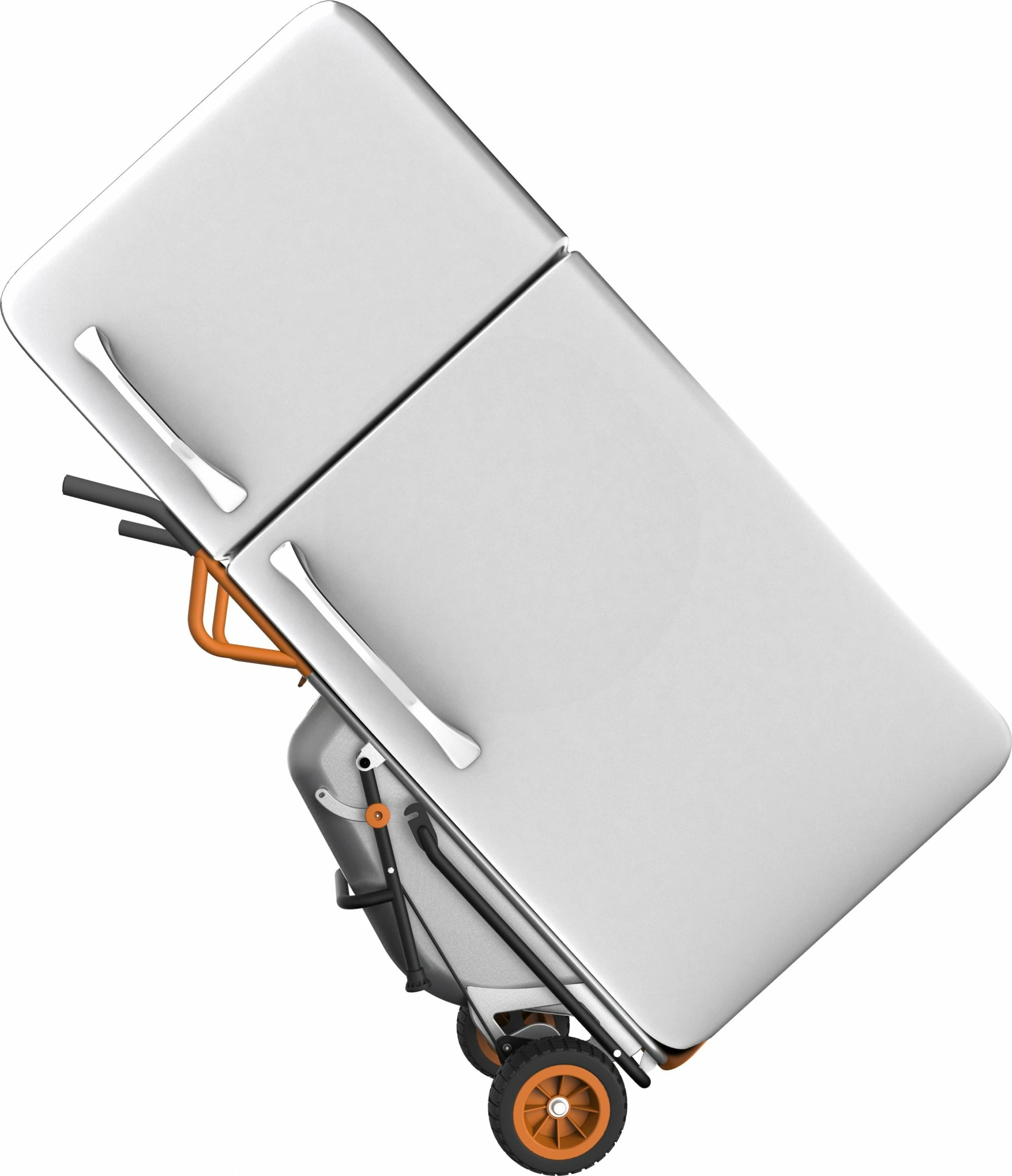 Karrocë dore Worx WG050 110 L 140 kg dy rrota, argjendtë