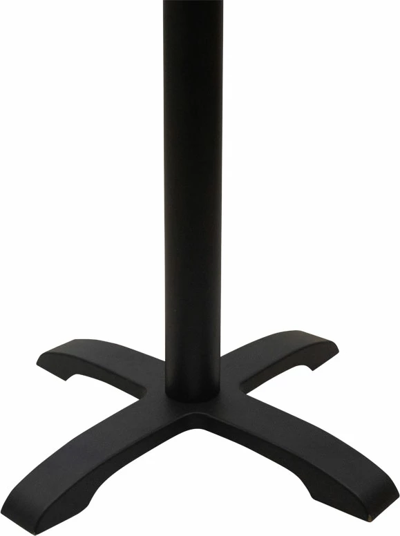 Bazë për tavolinë bar metalike, ngjyrë e zezë, 62x62x108cm
