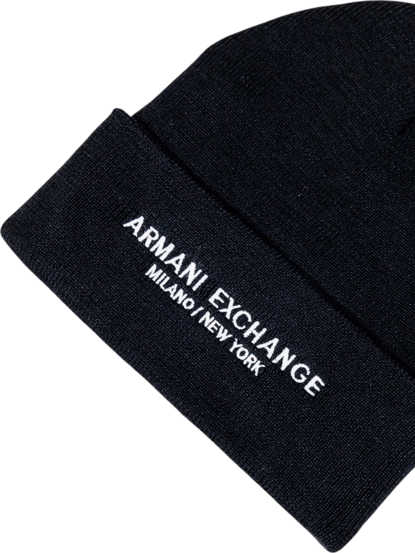 Kapelë beanie për meshkuj Armani Exchange XM001637 AF16950, e zezë