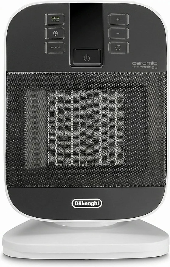 Ngrohës me ventilator DeLonghi HFX60V20, teknologji qeramike, bardh e zi