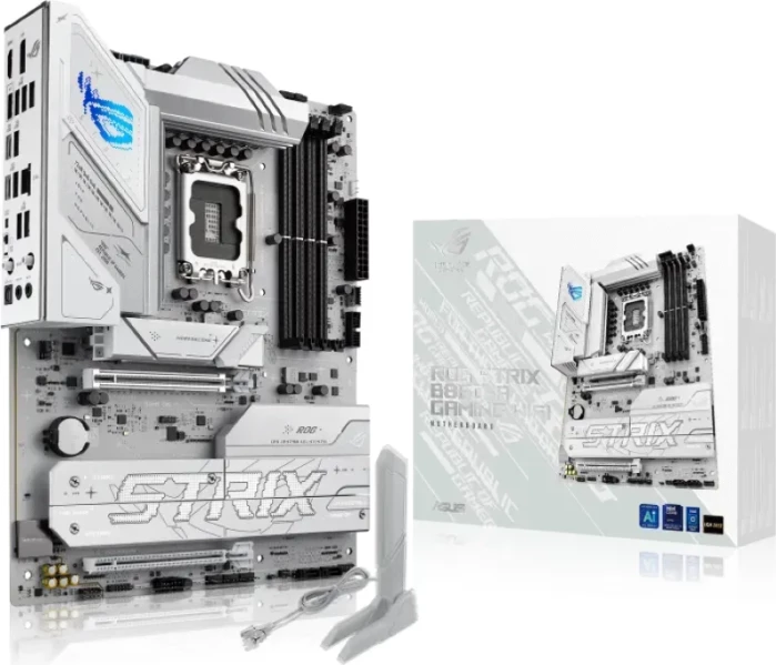 Pllakë amë ASUS ROG STRIX B860-A GAMING WIFI, DDR5, LGA1851, ATX, Wi‑Fi 7, 2.5GbE, USB4, e bardhë