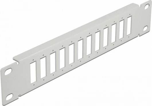 Patch panel optik DeLOCK 10" 12-Port SC Duplex/LC Quad, 1U, gri