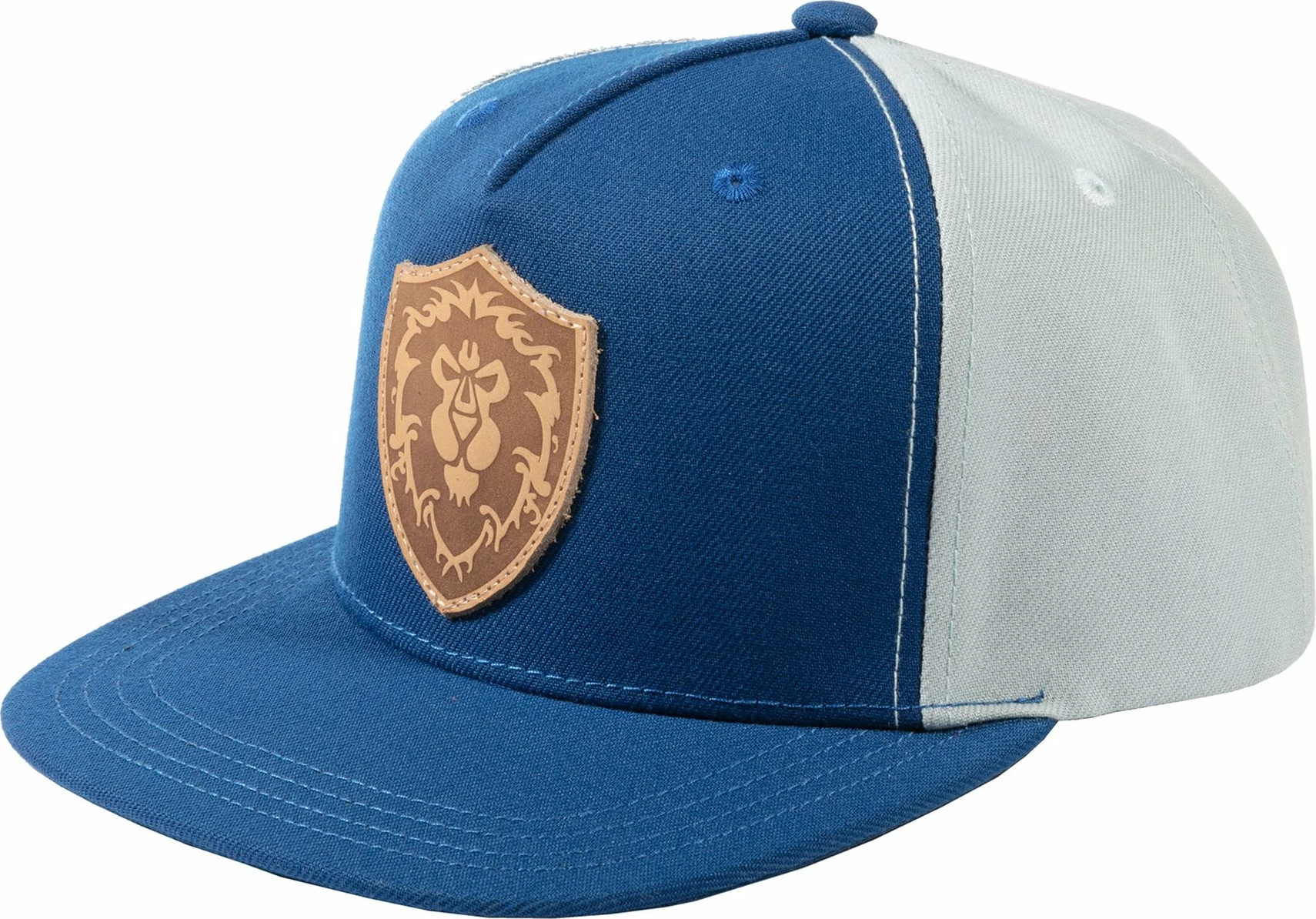 Kapelë snapback Jinx World of Warcraft Alliance, emblem lëkure sintetike, 56 cm, blu/gri
