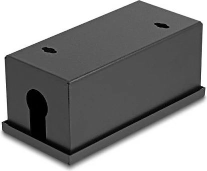 Kuti lidhëse DeLOCK Easy 45 Module Holder, montim mur/tavolinë, 2 porta (22.5x45) ose 1 port (45x45), metal, e zezë