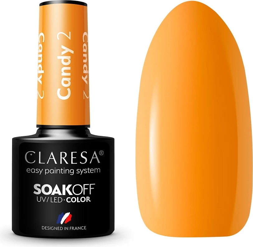 Llak për thonj Claresa Soak Off UV/LED Candy Hybrid për femra 5g