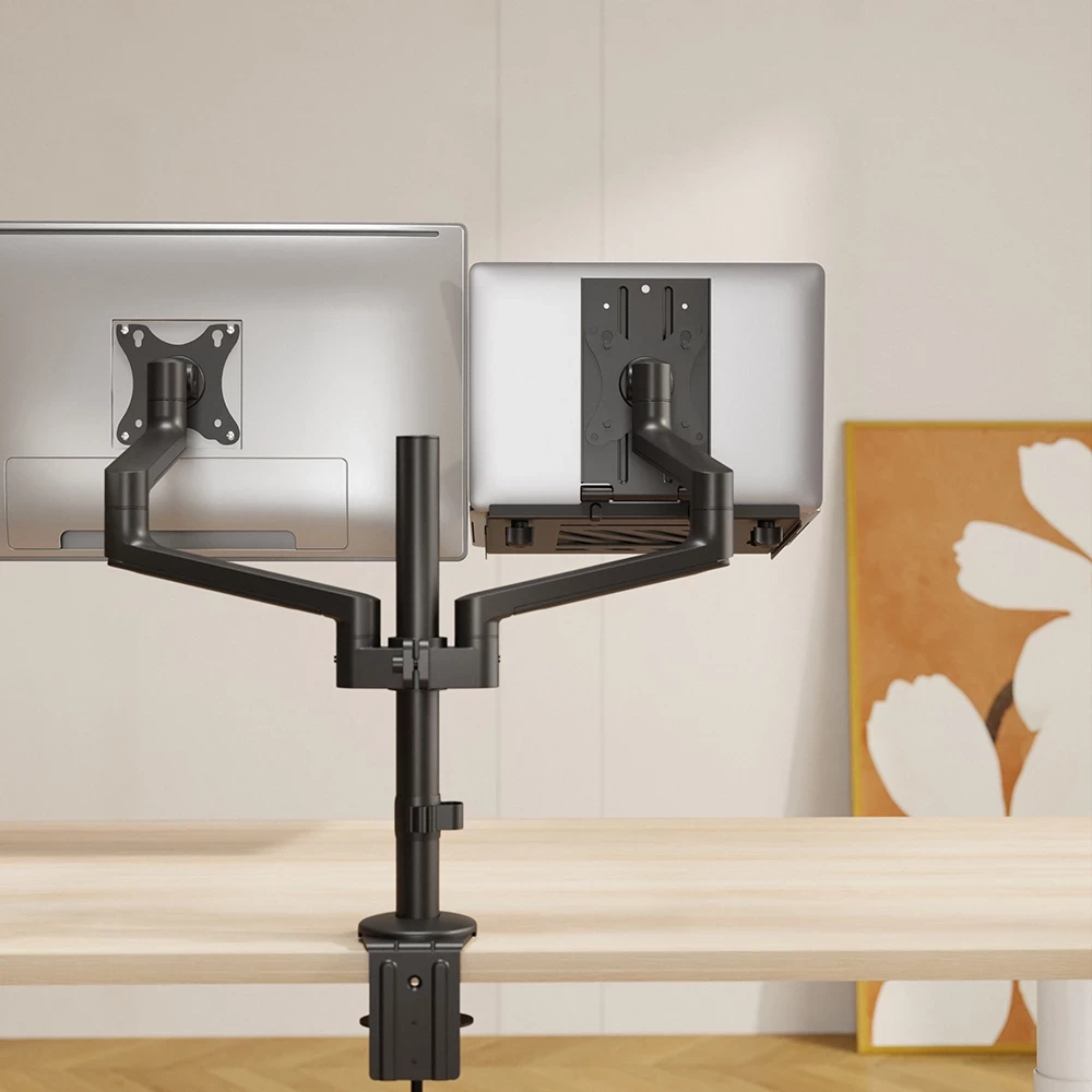 Tabaka VESA për laptop/tablet UVI UVIDVESATR, 10–17\", VESA 75x75, deri 5 kg, e zezë