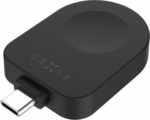 Adapter karikimi USB-C Fixed për Apple Watch (Powerstation Uni kompatibil), i zi, 1 copë