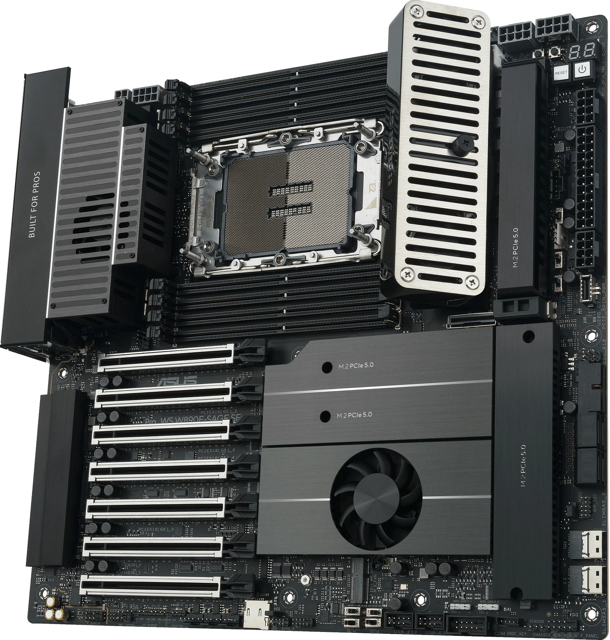 Pllakë amë ASUS Pro WS W890E-SAGE SE, Socket LGA 4710-2, DDR5 ECC, PCIe 5.0, 10GbE, e zezë