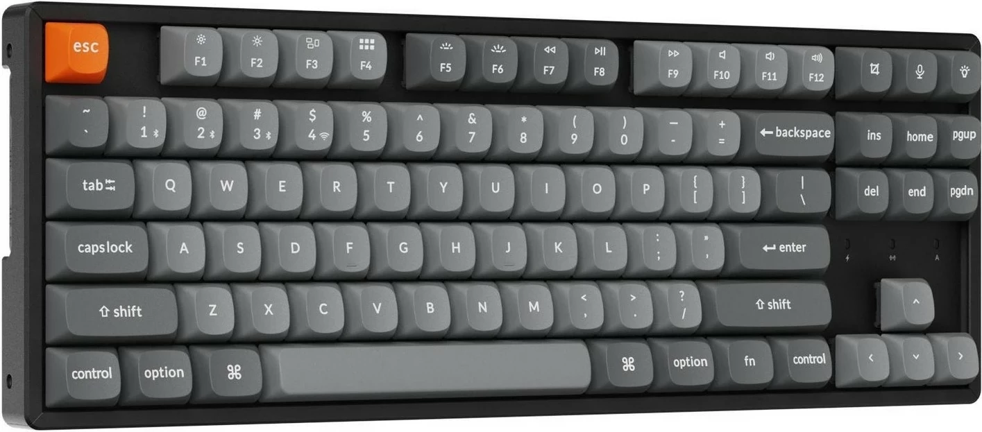 Tastierë mekanike Keychron K8M-H1, 80% TKL, Super Red Switch, RGB, Hot-Swap, ngjyrë e zezë
