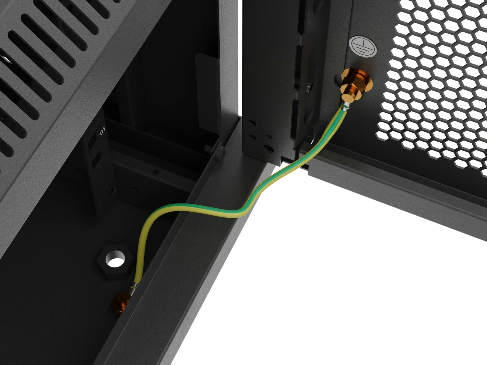 Kabinet rack muror, Lanberg, WF01-6609-23B, 19" 9U 600x600, derë e perforuar, kapacitet 60 kg, IP20, Flat Pack, e zezë