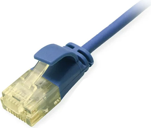 Kabllo rrjeti EQUIP Cat6A U/UTP Slim Patch, 0.15 m, RJ-45 në RJ-45, 10Gbps, e kaltër